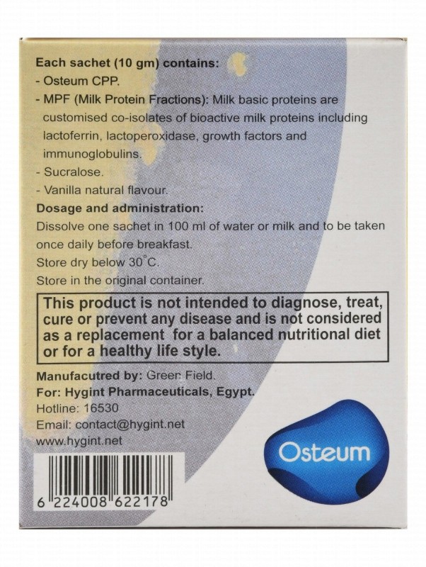 Mobilex Osteum CPP Supplement Granule Sachets for Treating Osteoporosis