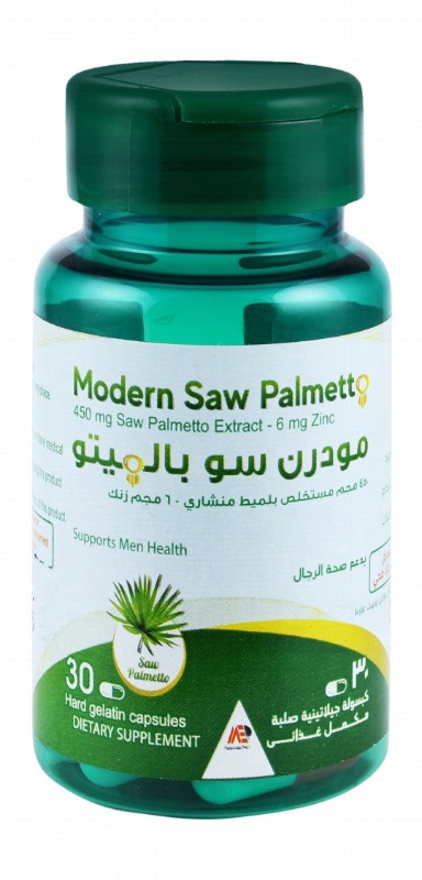 Modern Saw Palmetto 450mg Saw Palmetto Extract & 6mg Zinc Men's Health Support Supplement