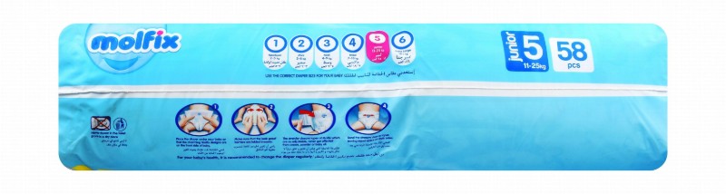 Molfix Baby Diapers Size 5 (11-25kg)