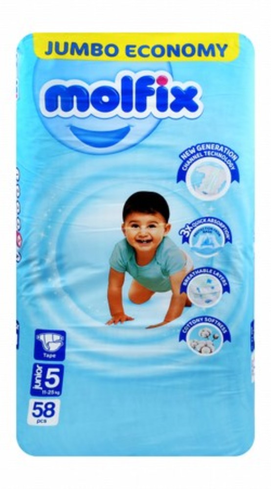Molfix Baby Diapers Size 5 (11-25kg)