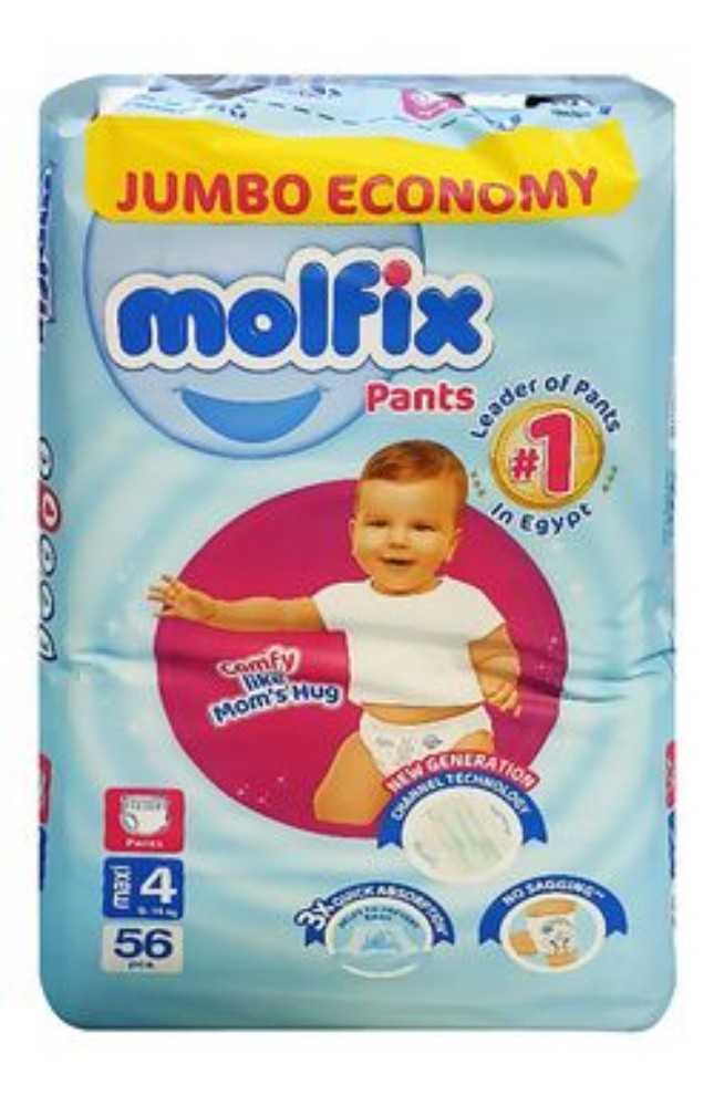 Molfix Jumbo Economy Maxi Baby Diapers Size 4 (9-14 kg)