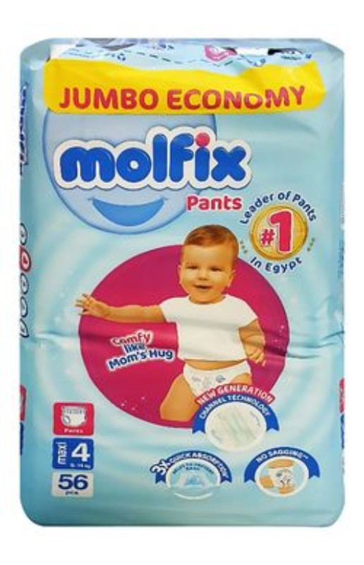 Molfix Jumbo Economy Maxi Baby Diapers Size 4 (9-14 kg)