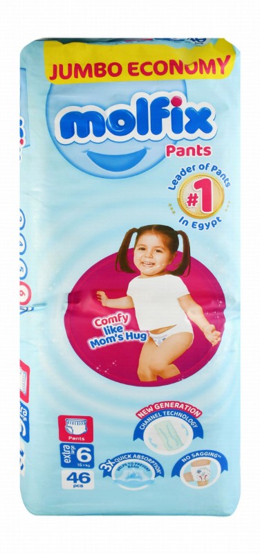Molfix Jumbo Economy XL Baby Diapers Size 6 (15+kg)
