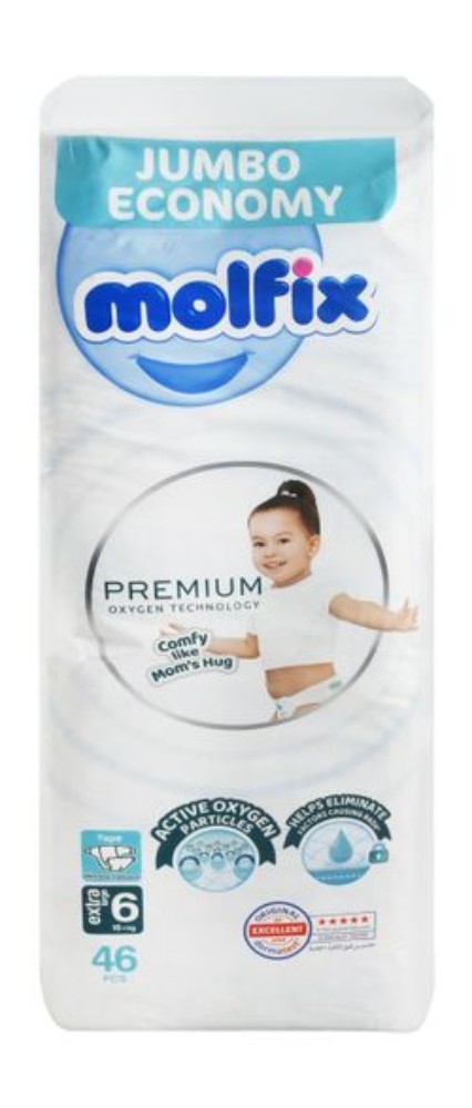 Molfix Jumbo Economy XL Baby Diapers Size 6 (16+kg)