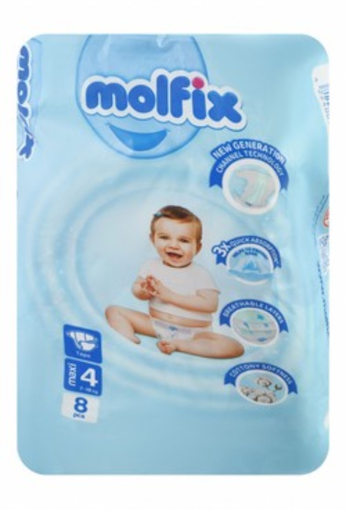 Molfix Maxi Baby Diapers Size 4 (7-18kg)