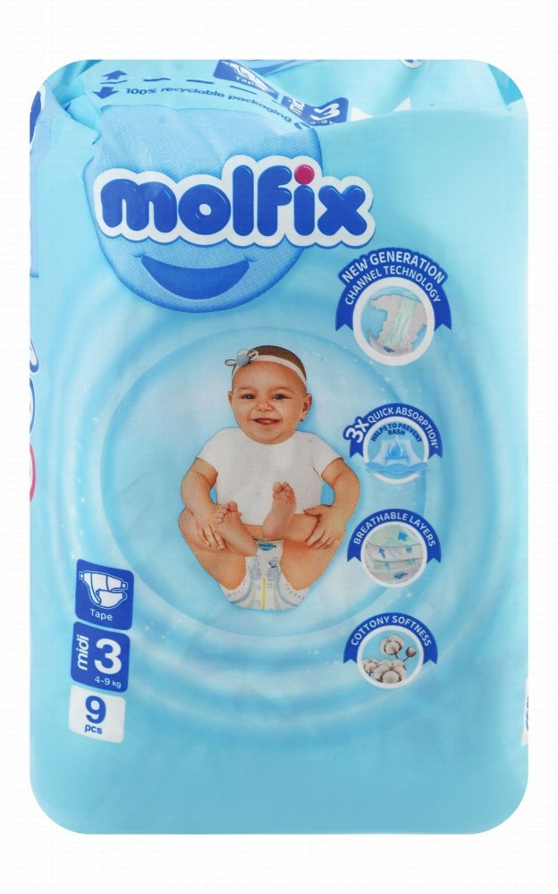 Molfix Midi Baby Diapers Size 3 (4-9kg)