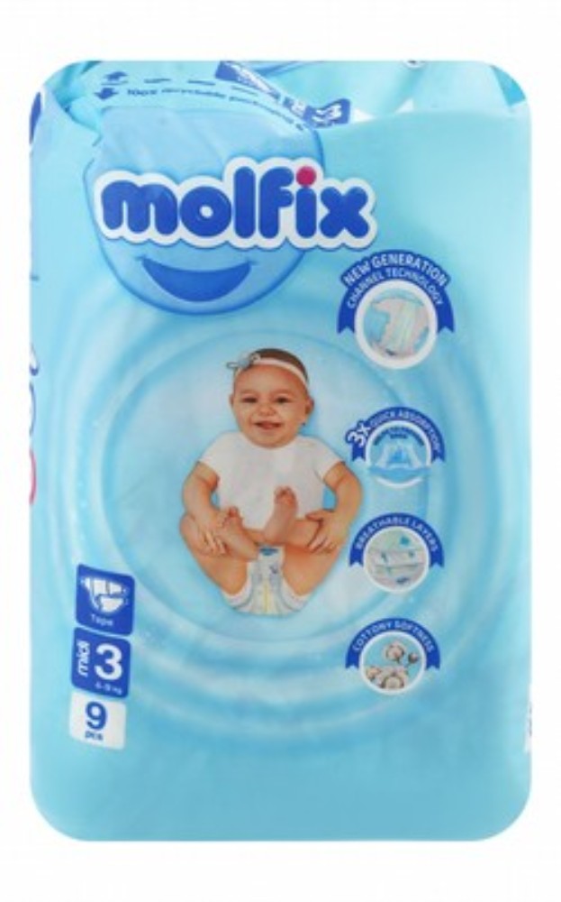 Molfix Midi Baby Diapers Size 3 (4-9kg)