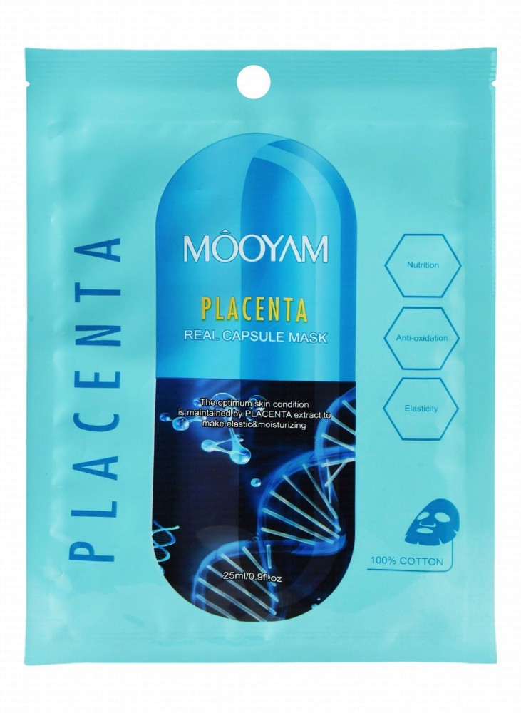 Mooyam Moisturizing, Elasticity & Antioxidant Facial Capsule Mask with Placenta Extract