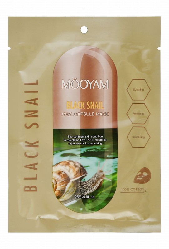 Mooyam Moisturizing, Nourishing & Whitening Black Snail Face Mask