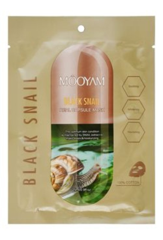 Mooyam Moisturizing, Nourishing & Whitening Black Snail Face Mask