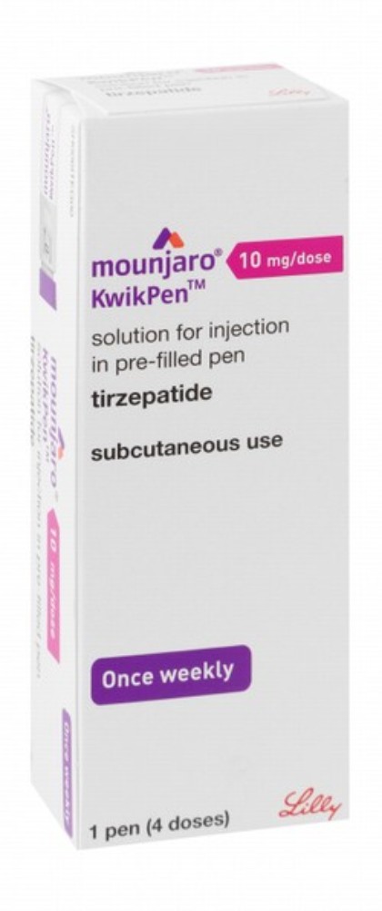 Mounjaro KwikPen 10mg Tirzepatide Pre-Filled Solution Pen for Subcutaneous Injection