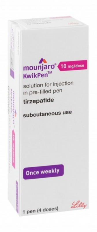 Mounjaro KwikPen 10mg Tirzepatide Pre-Filled Solution Pen for Subcutaneous Injection
