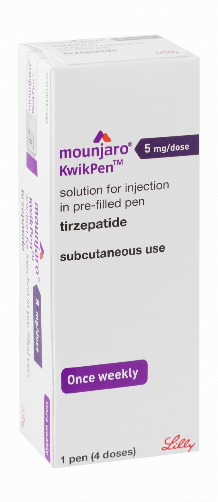 Mounjaro KwikPen 5mg Tirzepatide Pre-Filled Solution Pen for Subcutaneous Injection