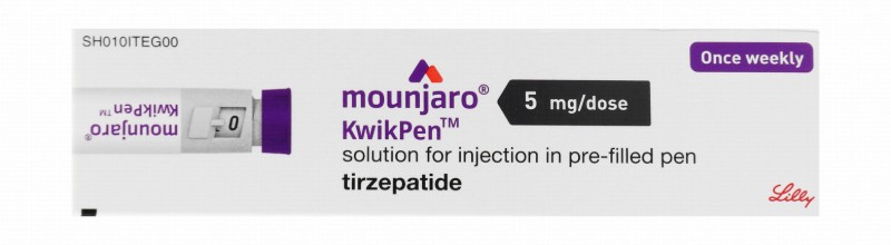 Mounjaro KwikPen 5mg Tirzepatide Pre-Filled Solution Pen for Subcutaneous Injection