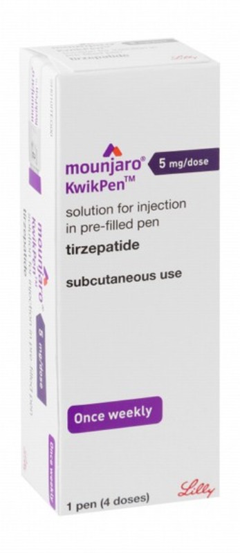 Mounjaro KwikPen 5mg Tirzepatide Pre-Filled Solution Pen for Subcutaneous Injection
