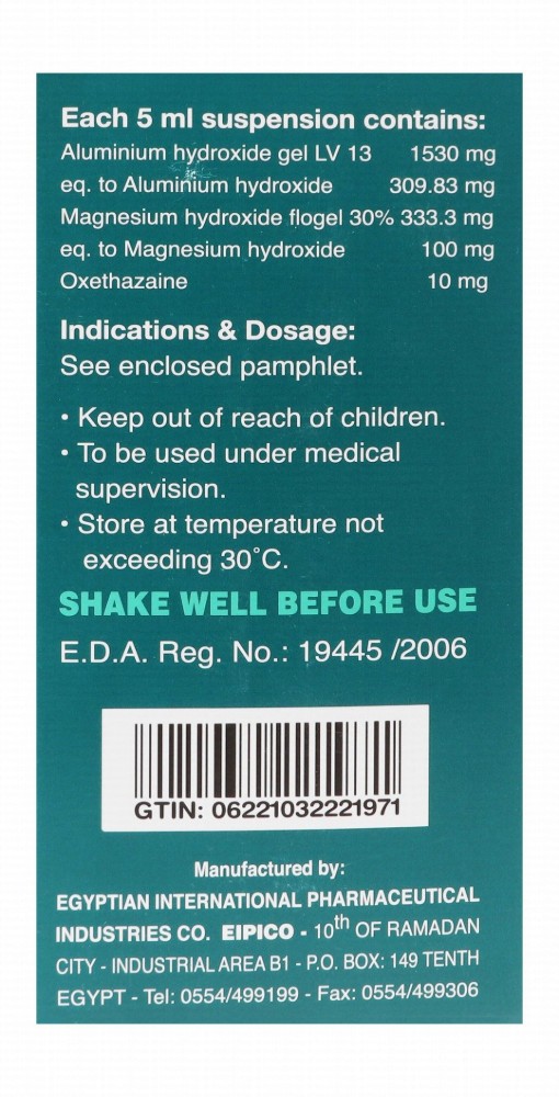Mucogel Antacid & Surface Anaesthetic Suspension