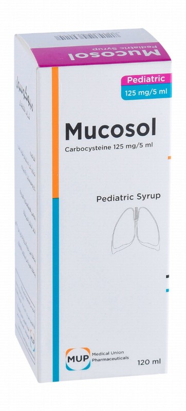 Mucosol 125mg/5ml Carbocysteine Pediatric Syrup