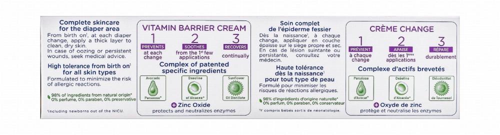 Mustela 123 Hypoallergenic Vitamin Barrier Baby Cream for All Skin Types (0+ Months) - parabens free, perfume free, preservative free