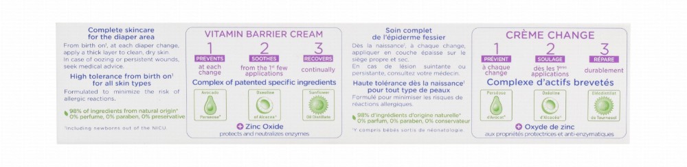 Mustela 123 Hypoallergenic Vitamin Barrier Baby Cream for All Skin Types (0+ Months) - parabens free, perfume free, preservative free