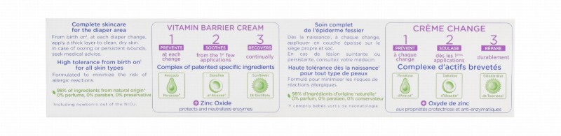 Mustela 123 Hypoallergenic Vitamin Barrier Baby Cream for All Skin Types (0+ Months) - parabens free, perfume free, preservative free