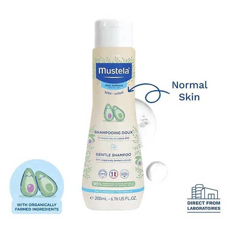 Mustela Gentle Baby Shampoo with Avocado Extract for Normal Scalp (0+ Months)