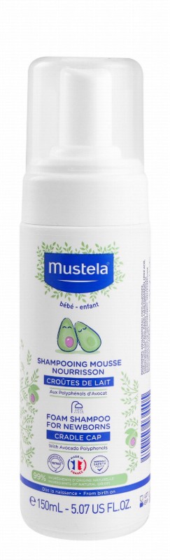 Mustela Hypoallergenic Foam Shampoo for Infants - parabens free, phthalate free, phenoxyethanol free