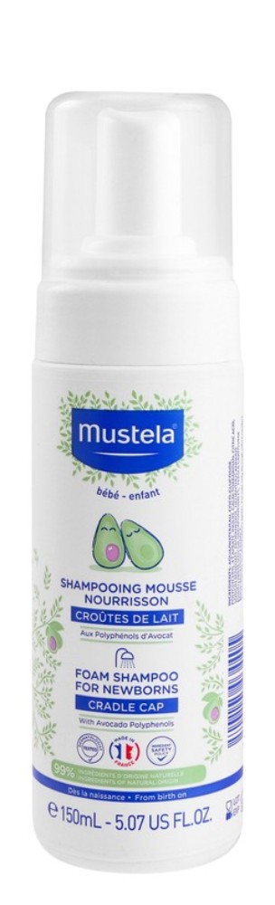 Mustela Hypoallergenic Foam Shampoo for Infants - parabens free, phthalate free, phenoxyethanol free