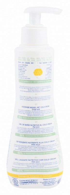Mustela Nourishing & Cleansing Hair & Body Gel with Beeswax for Dry Skin (0+ Months)
