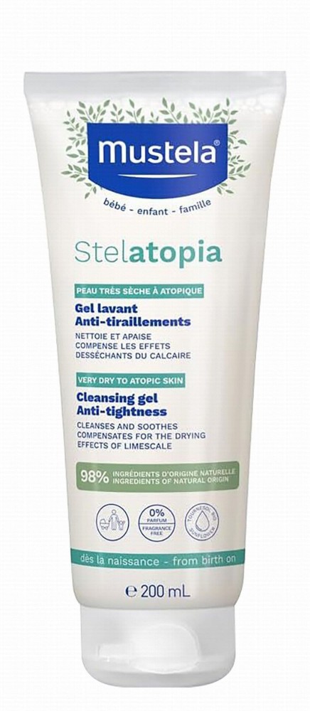 Mustela Stelatopia Baby Cleansing Gel with Sunflower for Extremely Dry Skin - fragrance free