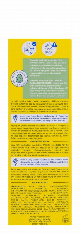 Mustela Water-Resistant Very High Protection Baby & Infant Sunscreen for Face & Body SPF50+
