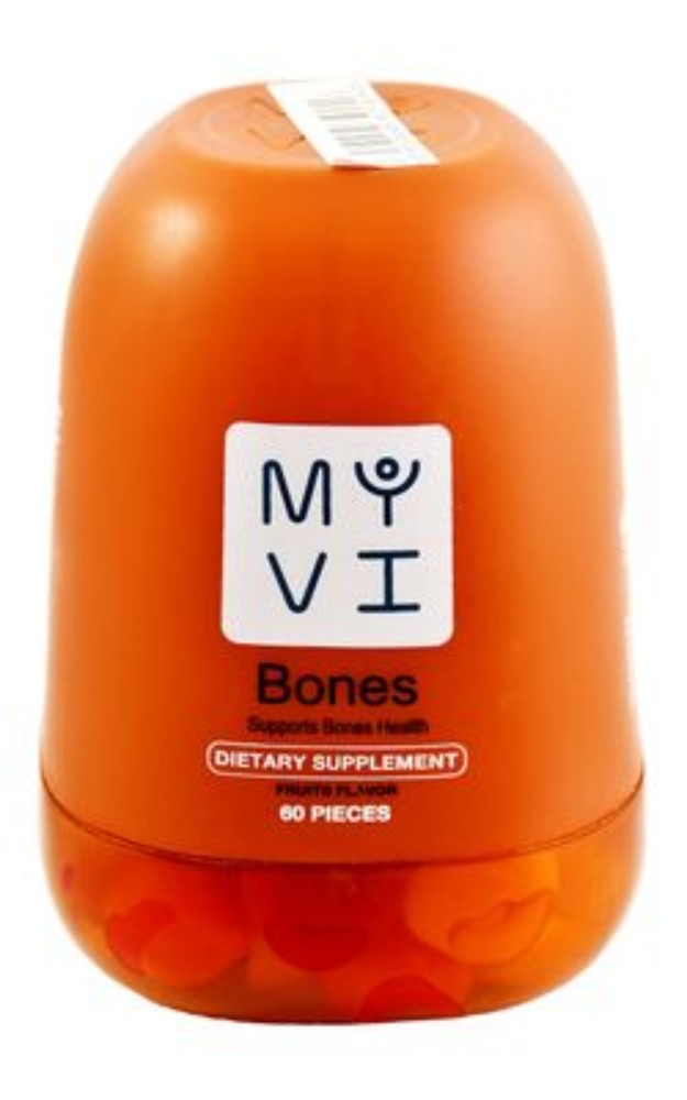 MYVI Bone Health Support Gummy Supplement Fruits Flavor - vegan, gluten free, soy free