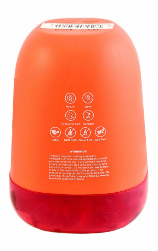MYVI Skin Health Support Gummy Supplement Strawberry Flavor - vegan, gluten free, soy free