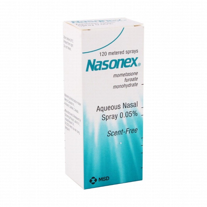 Nasonex 0.05% Mometasone Furoate Monohydrate Aqueous Nasal Spray - scent free