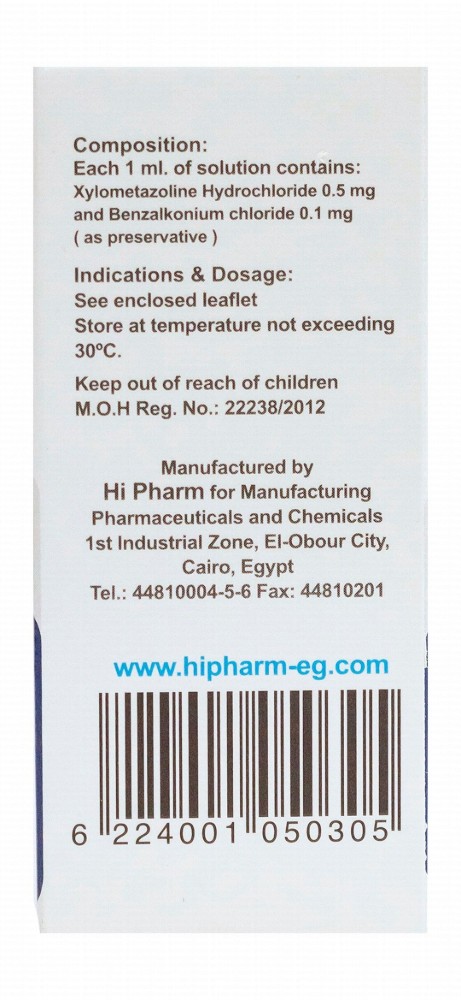 Nasostop 0.5mg/ml Xylometazoline Hydrochloride Pediatric Nasal Drops for Common Cold