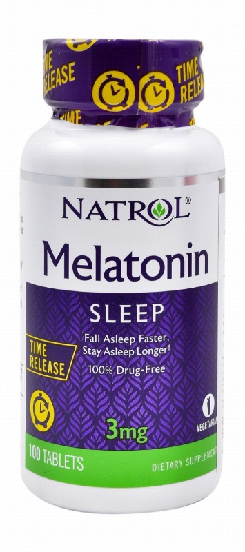 Natrol 3mg Melatonin Sleep Support Supplement - vegetarian, drug free