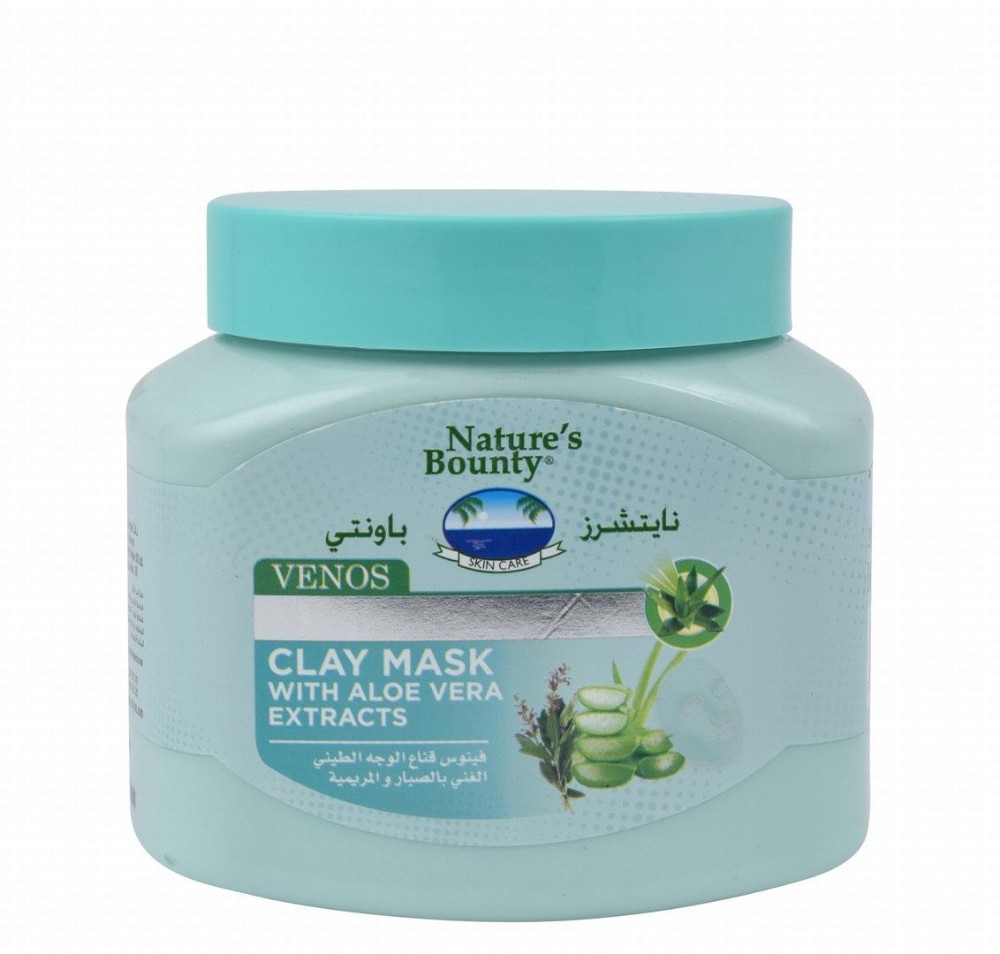 Nature's Bounty Venos Clay Face & Body Mask with Aloe Vera Extract