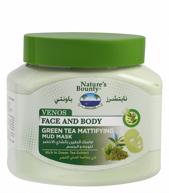 Nature's Bounty Venos Mattifying Face & Body Mud Mask with Green Tea Extracts