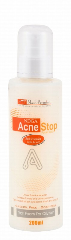 NDGA Acne Stop Foaming Face Wash for Oily Skin - alcohol free, soap free