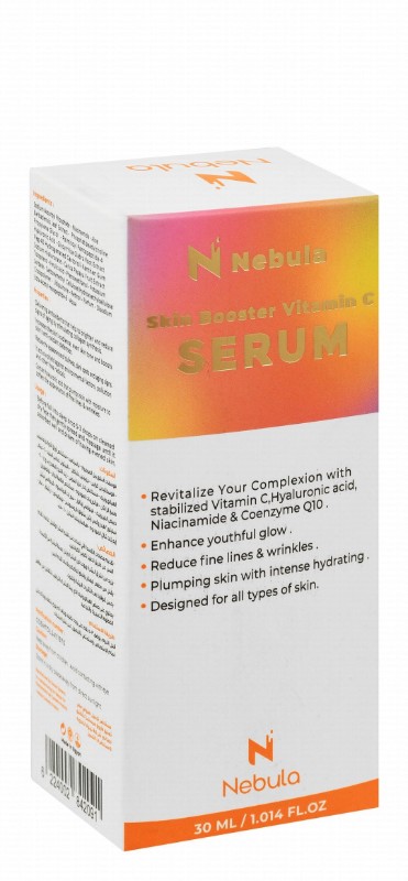 Nebula Skin Boosting, Revitalizing & Anti-Aging Face Serum with Vitamin C, Hyaluronic Acid & Niacinamide for All Skin Types
