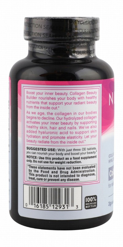 Neocell 3g Collagen Hair, Skin & Nails Supplement with Hyaluronic Acid & Biotin - GMO free, gluten free, lactose free