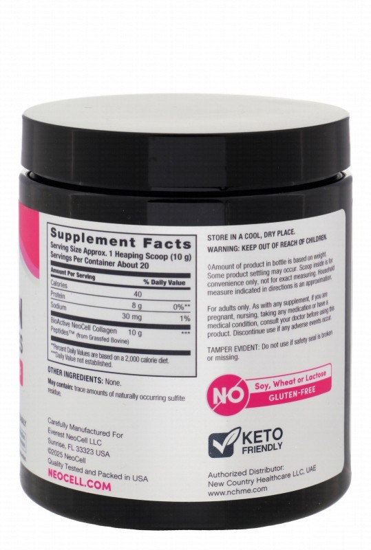 Neocell 6.6g Super Collagen Powder Hair, Skin, Nails & Joint Support Supplement Unflavored - GMO free, gluten free