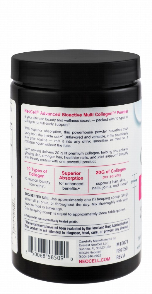 Neocell Unflavored 10 Multi Collagen Skin, Hair & Nails Support Powder Supplement