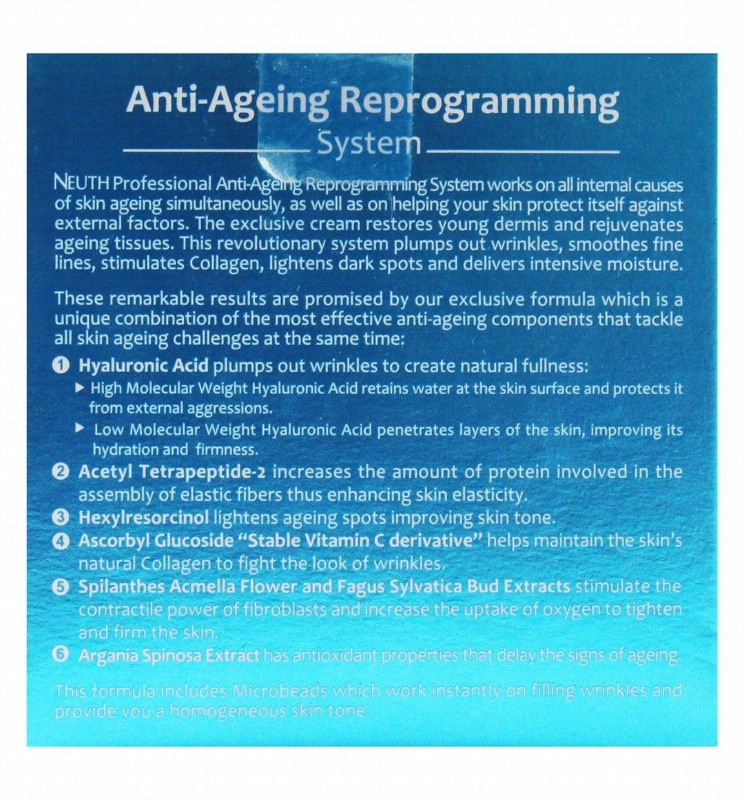 Neuth Anti-Aging Reprogramming Facial Cream - fragrance free