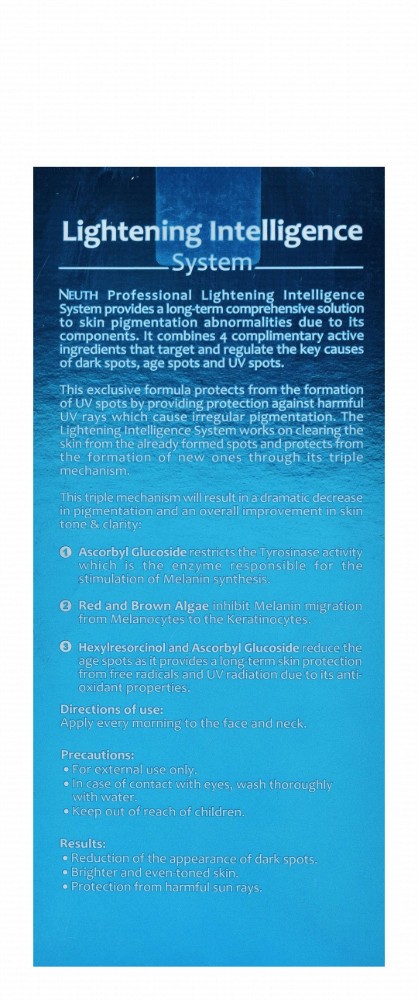 Neuth Lightening Intelligence System Multi-Corrective Tone Perfecting Facial Day Cream SPF15 - fragrance free