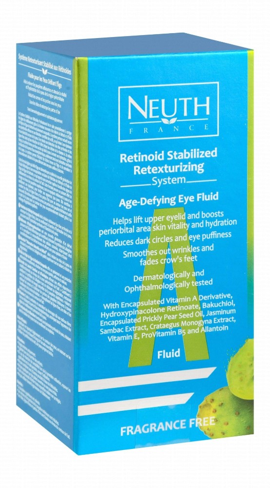 Neuth Retinoid Stabilizing, Retexturizing & Age-Defying Eye Fluid with Vitamin A, E & Allantoin - fragrance free