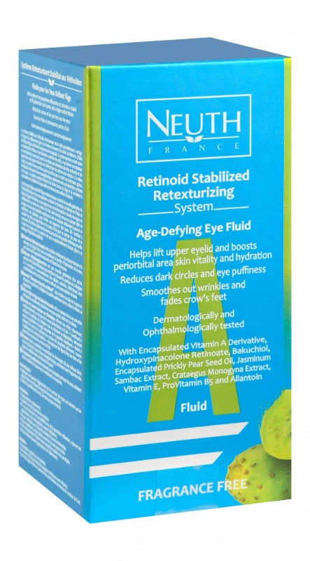 Neuth Retinoid Stabilizing, Retexturizing & Age-Defying Eye Fluid with Vitamin A, E & Allantoin - fragrance free
