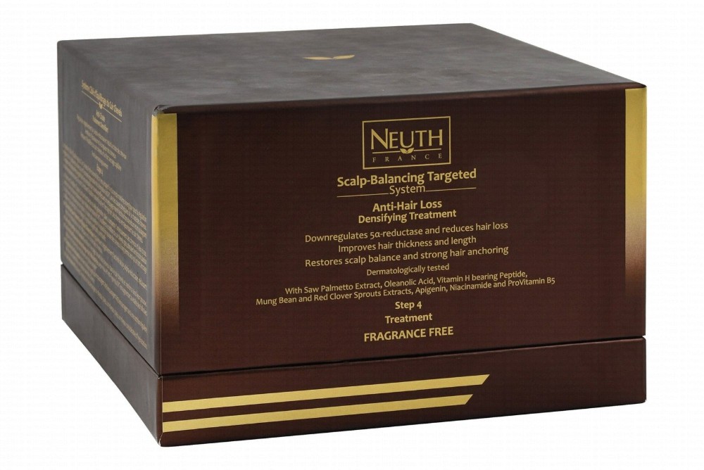 Neuth Scalp Balancing Targeted System Anti-Hair Loss Densifying Treatment Ampoules Step 4 with Saw Palmetto Extract - fragrance free