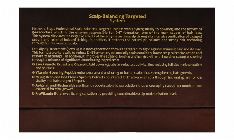 Neuth Scalp Balancing Targeted System Anti-Hair Loss Densifying Treatment Ampoules Step 4 with Saw Palmetto Extract - fragrance free