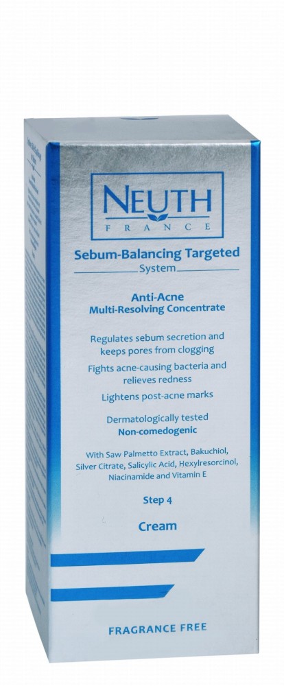 Neuth Sebum Balancing Targeted System Anti-Acne Multi-Resolving Facial Cream Step 4 - fragrance free, non-comedogenic
