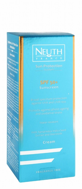 Neuth Sun Protection System Sunscreen with Tamarindus Indica Seed Extract & Stevioside SPF50+ - fragrance free